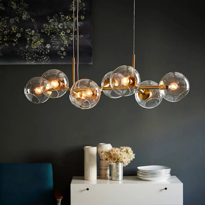 DecorBites™ Glass Ball Pendant Lights for Living Bedroom Kitchen Decor