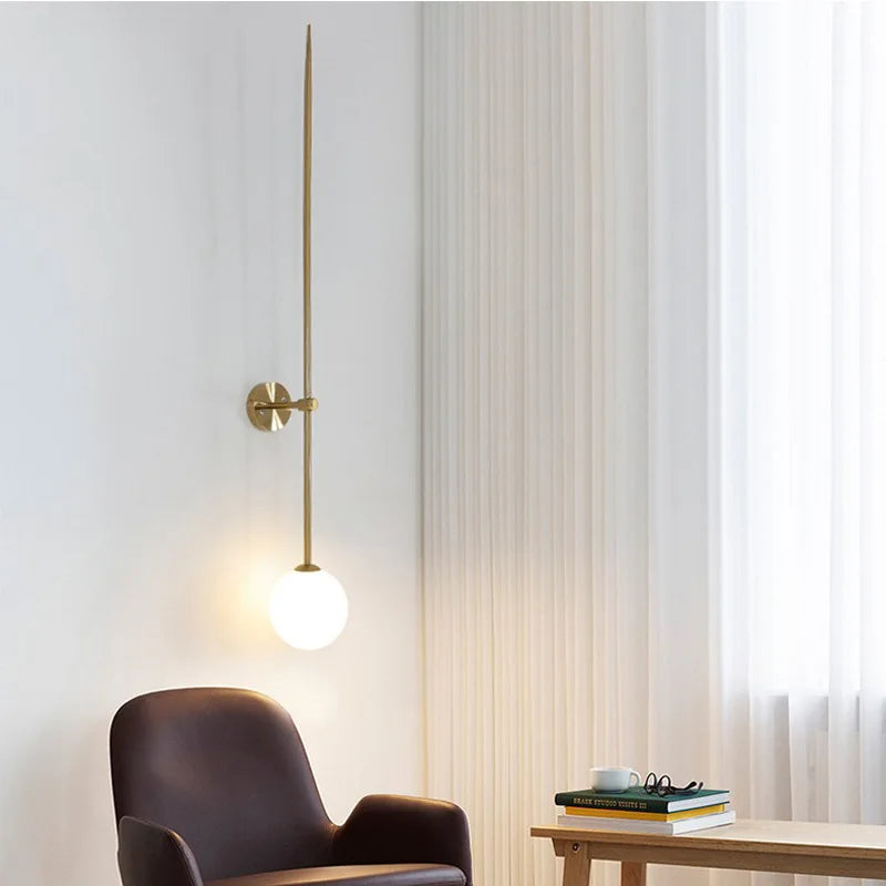DecorBites™ Glass Ball LED Wall Lights Modern Nordic Indoor Sconces for Living Dining Bedroom