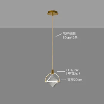 DecorBites™ Crystal LED Ceiling Lamp Chandelier Iron Art Bar Home Decor.