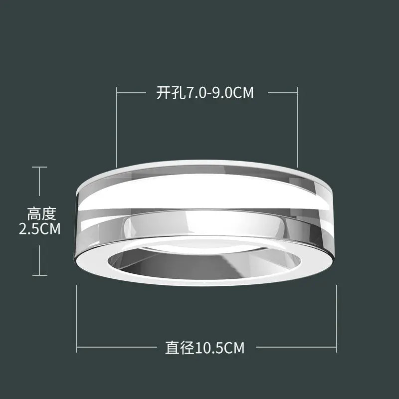 DecorBites™ Crystal LED Ceiling Spotlight for Living Room, Bedroom, Bathroom - Modern Embedded Kitchen Light Fixtures