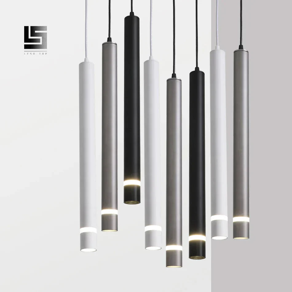 DecorBites™ Cylinder Pipe Pendant Light for Kitchen Island Dining Room Shop Bar Decoration