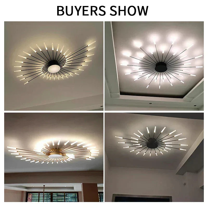 DecorBites™ LED Acrylic Ceiling Light Fixture for Bedroom Hall Living Room Kids, Modern Luster