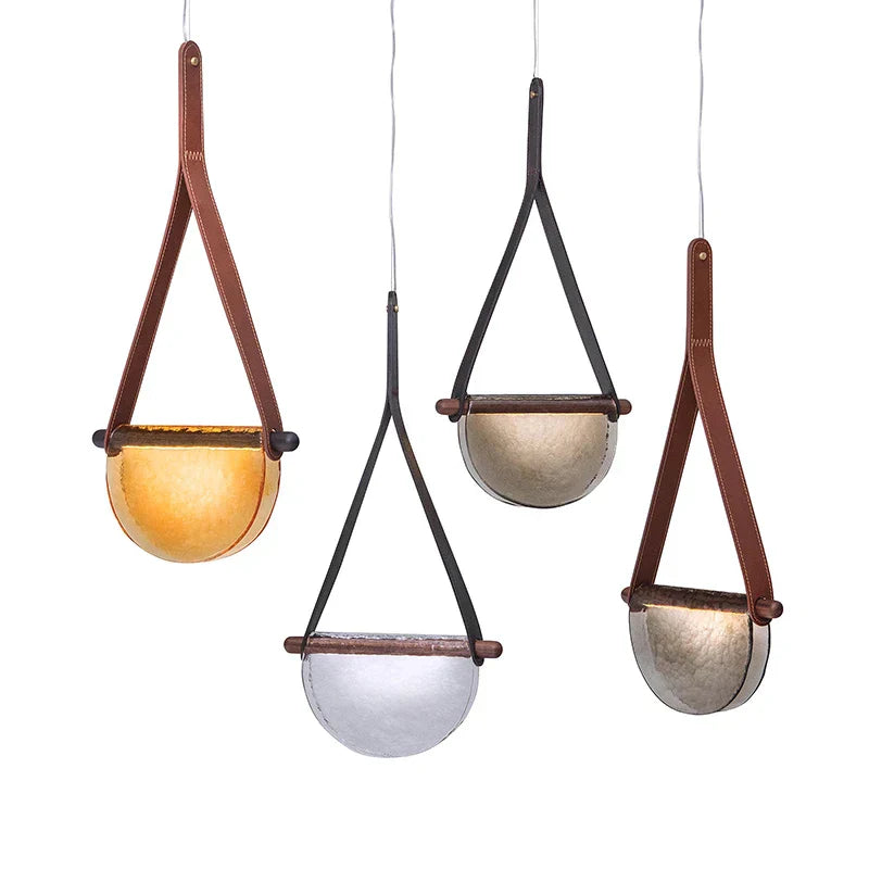 DecorBites™ Handmade Glass Pendant Lamp for Room, Bedside, Model Room, Restaurant