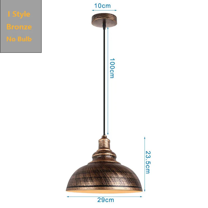 DecorBites™ Black Industrial Pendant Light for Kitchen Island Bar Farmhouse Decor