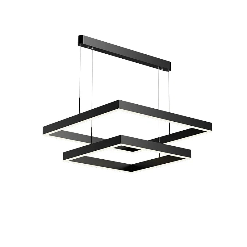 DecorBites™ LED Chandelier: Modern Aluminum Luster Lamps for Bedroom, Hall, Dining, Living Room