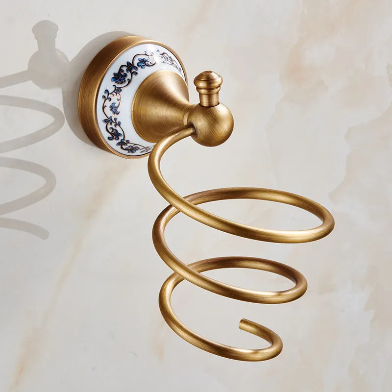DecorBites™ Bath Hardware Set: Toilet Paper Holder, Towel Rack, Tissue Holder, Cup Holder, Robe Hook