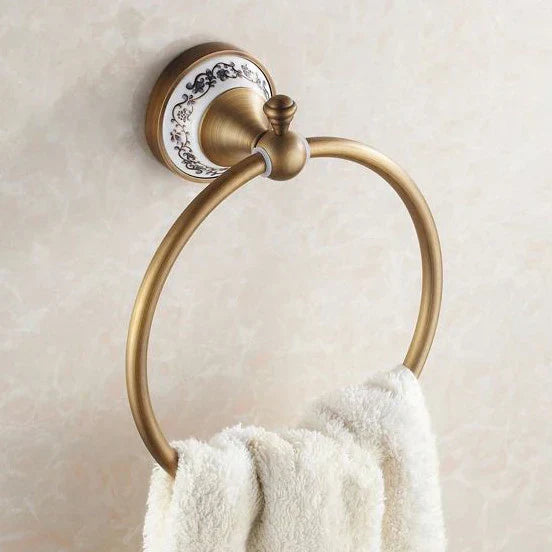 DecorBites™ Bath Hardware Set: Toilet Paper Holder, Towel Rack, Tissue Holder, Cup Holder, Robe Hook