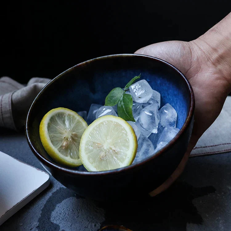 DecorBites™ Ceramic Salad Bowl Set - Japanese Style Eco-Friendly Tableware