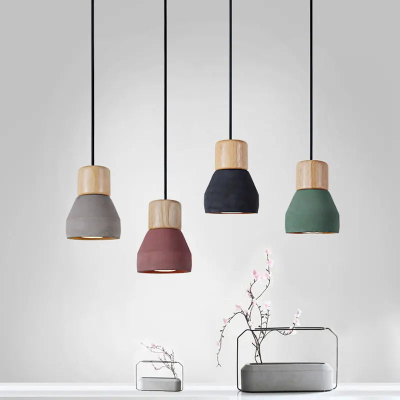 DecorBites™ Concrete Pendant Light - Nordic Style LED E27 Hanging Fixture