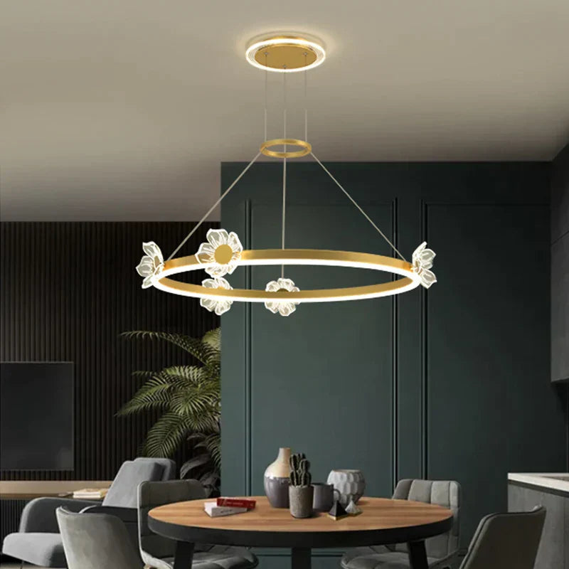 DecorBites™ Crystal Chandelier: Modern Luxury LED Lighting for Bedroom, Living Room, and Restaurant
