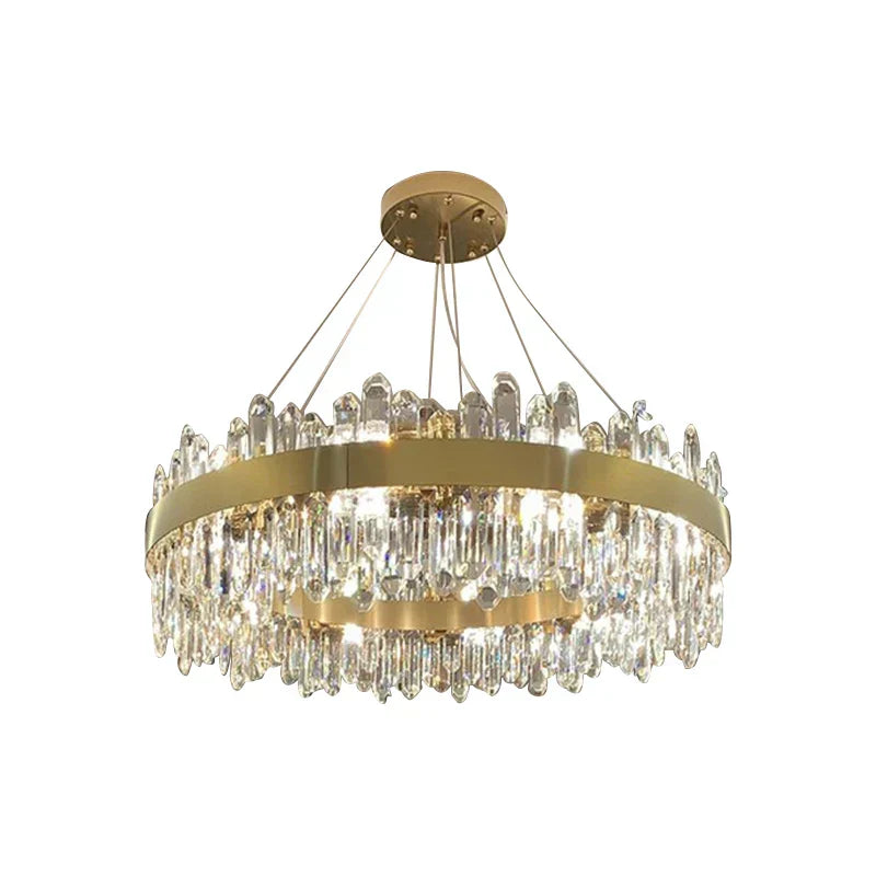 DecorBites™ Crystal Chandelier Pendant Light for Luxury Living Room, Bedroom, Dining, Kitchen & Home Décor