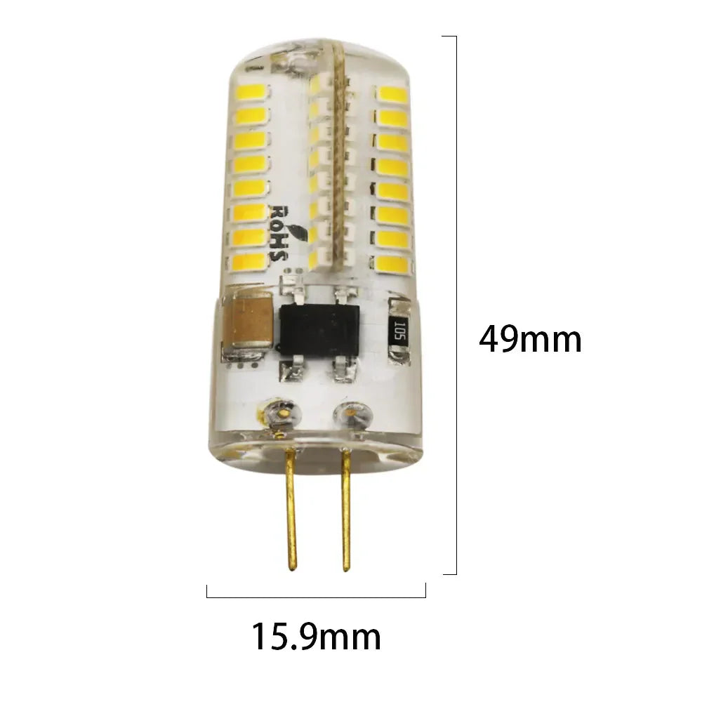 DecorBites™ G4 4W LED Chandelier Bulb | 64 LEDs SMD 3014 Corn Light | Spotlight 12V 220V