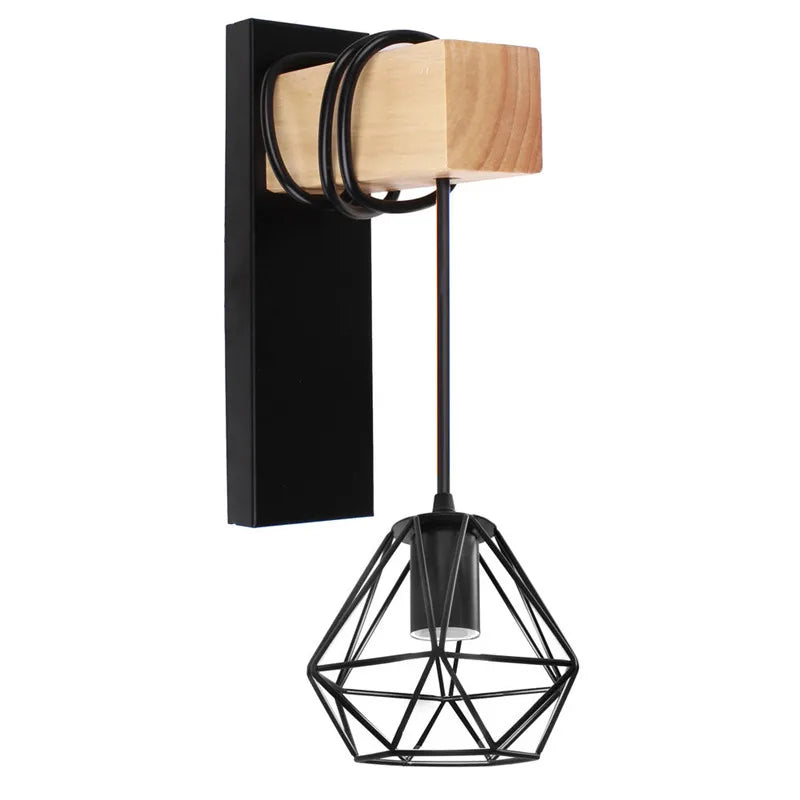 DecorBites™ Artistic Metal Iron Wall Lamp for Bedroom Livingroom Restaurant Bar Sconce