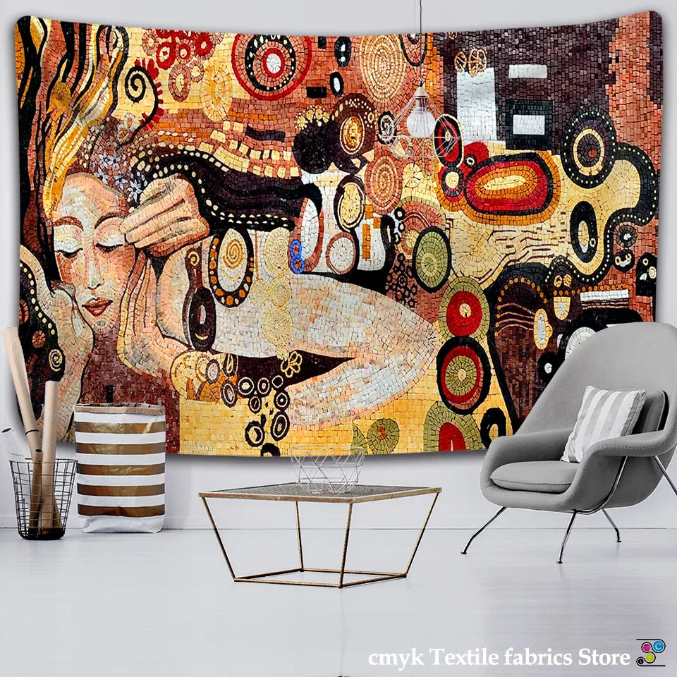 DecorBites™ Bohemian Mosaic Murals Tapestry Wall Hanging Beach Mat Yoga Mat Home Decor
