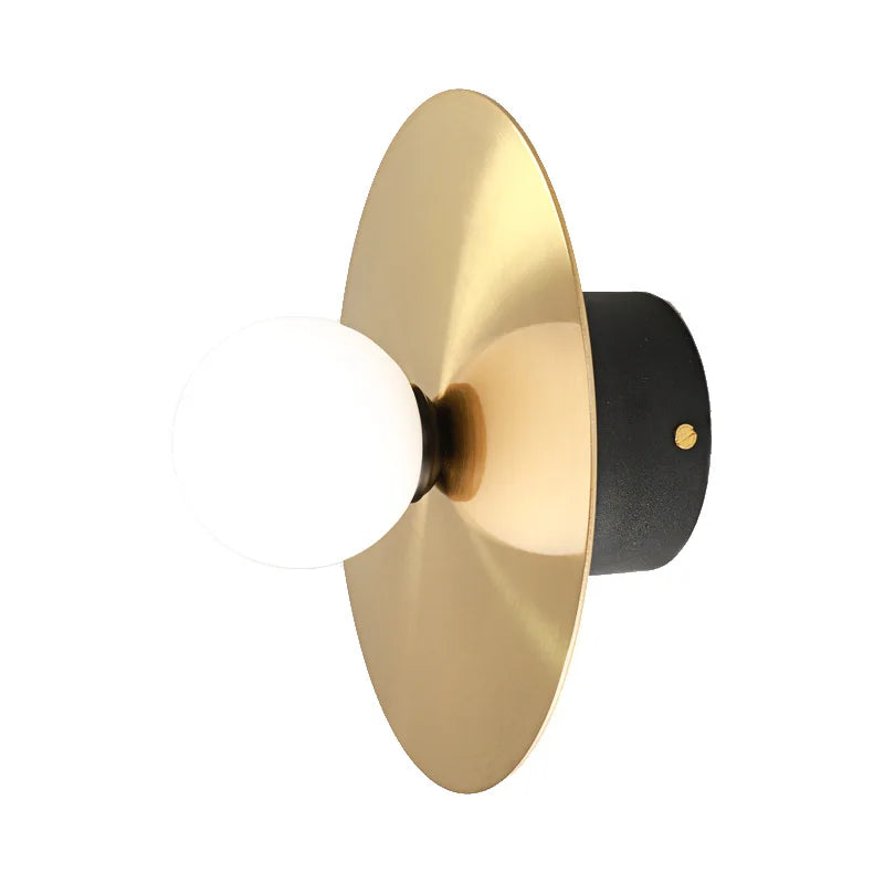 DecorBites™ Golden Glass Ball Sconce Wall Light Fixture for Home Decor