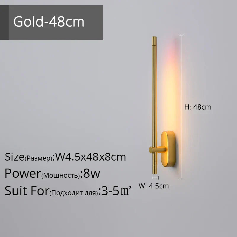 DecorBites™ LED Strip Wall Lamp for Modern Decor in Staircase, Bedroom, or Aisle