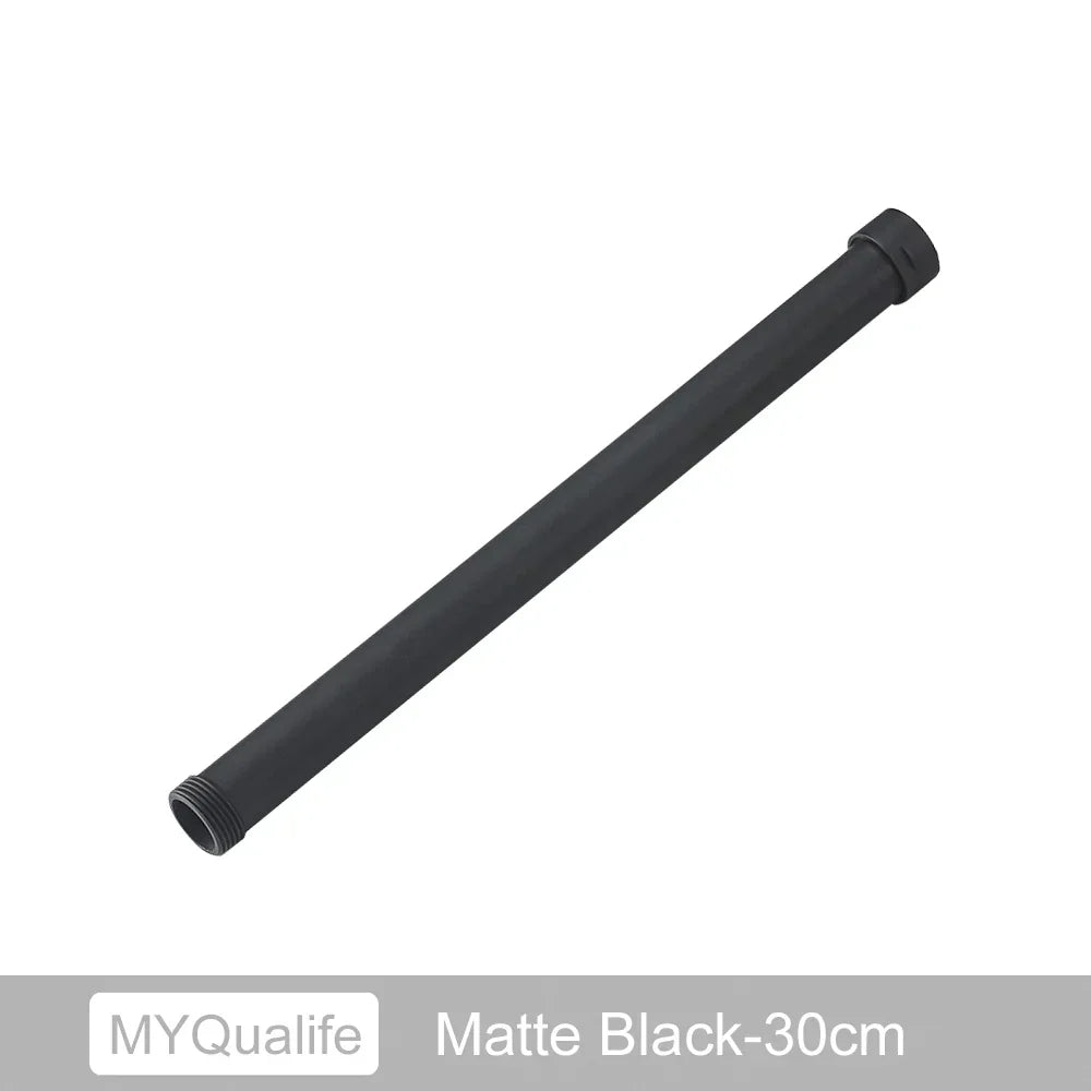 DecorBites™ Brass Black Bathroom Faucet 30cm Extension Tube for Heightening