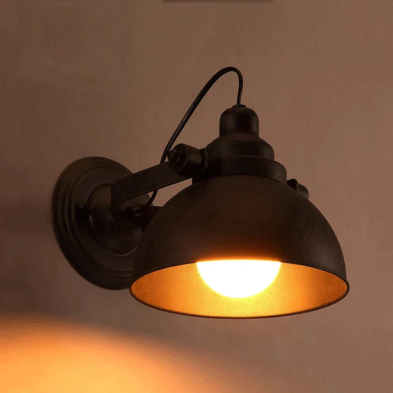 DecorBites™ Industrial Black Wall Sconce E27 Wall Lamp for Indoor Lighting