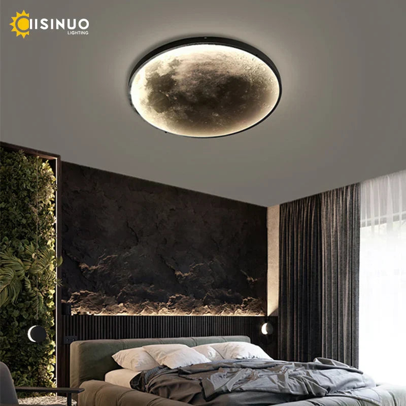 DecorBites™ LED Moon Wall Lamp: Modern Indoor Lighting for Bedroom and Living Room Decor