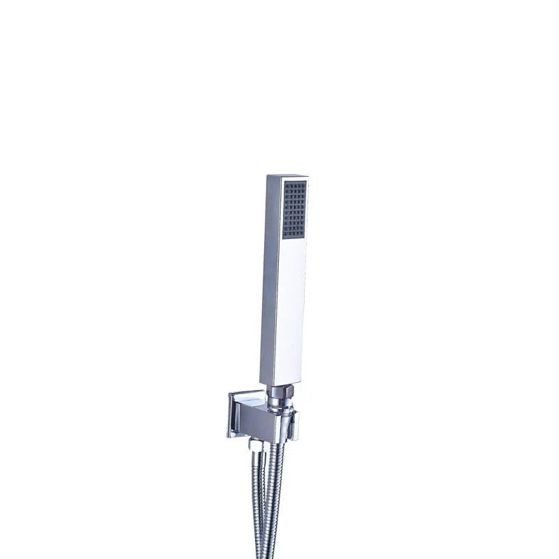 DecorBites™ Brushed Nickel Handshower Set with Stainless Steel Hose & Wall Bracket