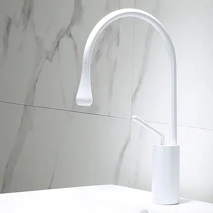 DecorBites™ Black Gold Basin Faucet - Swivel Kitchen Sink Water Crane with Hot and Cold Handles