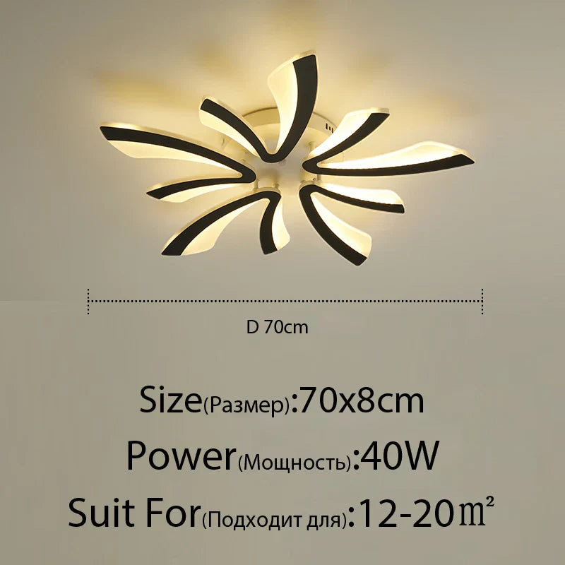 DecorBites™ LED Ceiling Lights Modern Acrylic Luminaria Lampada for Home Indoor Lighting