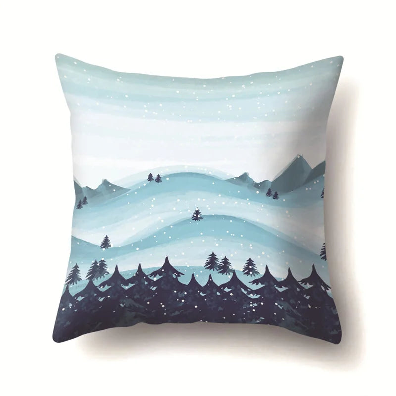 DecorBites™ Christmas Deer Snow Pillow Case
