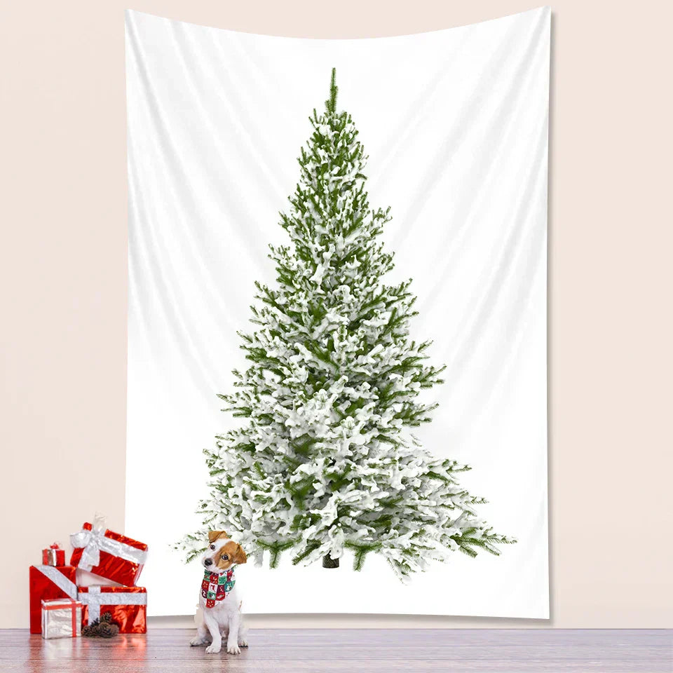 DecorBites™ Christmas Tree Bedroom Decoration Wall Tapestry Mattress - Large Bohemian New Year Party Decor