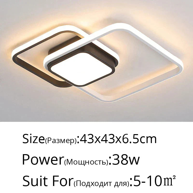 DecorBites™ LED Chandelier: Modern Dimmable Light for Living Room, Kitchen, and Aisle