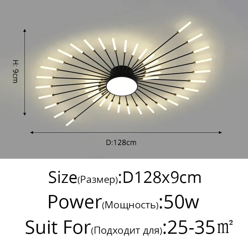 DecorBites™ LED Acrylic Ceiling Light Fixture for Bedroom Hall Living Room Kids, Modern Luster