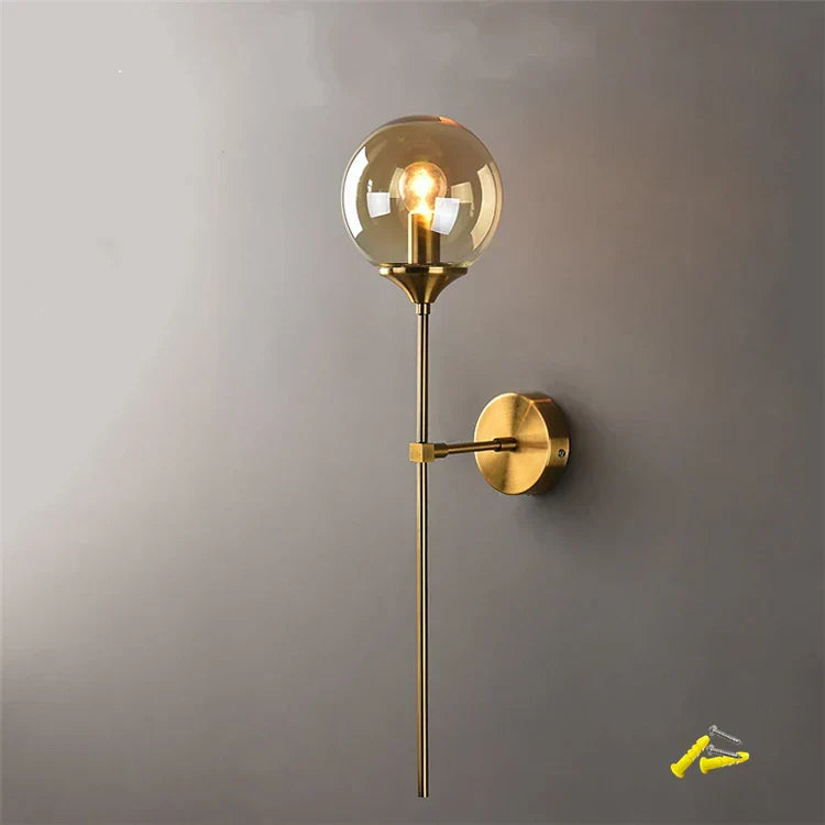 DecorBites™ Glass Wall Lamp with LED for Home Decor and Bedroom Lighting