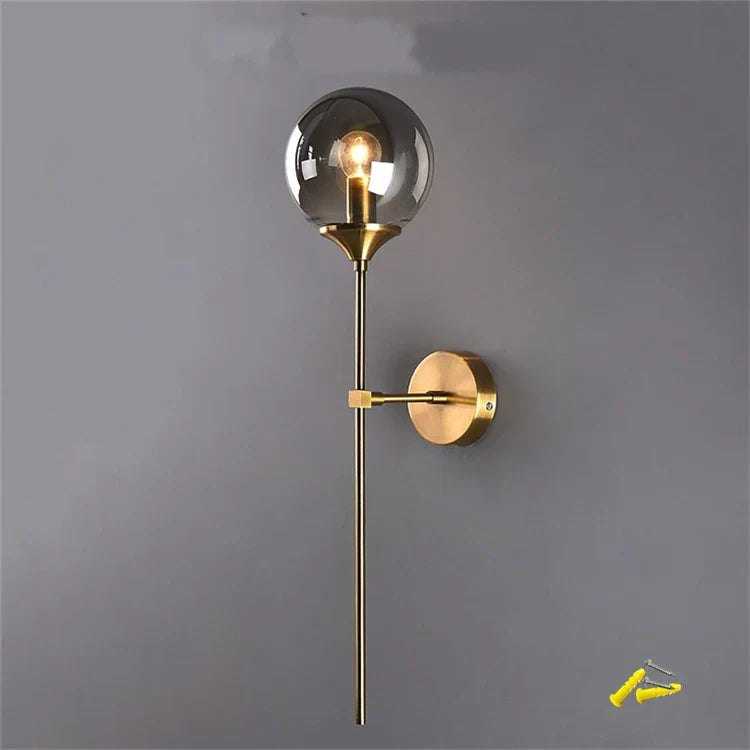 DecorBites™ Glass Wall Lamp with LED for Home Decor and Bedroom Lighting