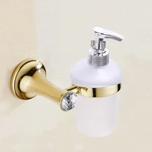DecorBites™ Gold Bathroom Hardware Set: Towel Rack, Toilet Paper Holder, Towel Bar, Hook