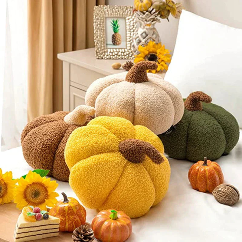 DecorBites™ 3D Pumpkin Throw Pillow for Home Decoration in Living Room Sofa Couch