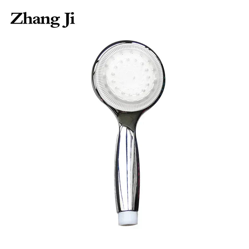 DecorBites™ LED Temperature Controlled Shower Head: Super Large Panel, 3 Color Changes, Chrome Plating