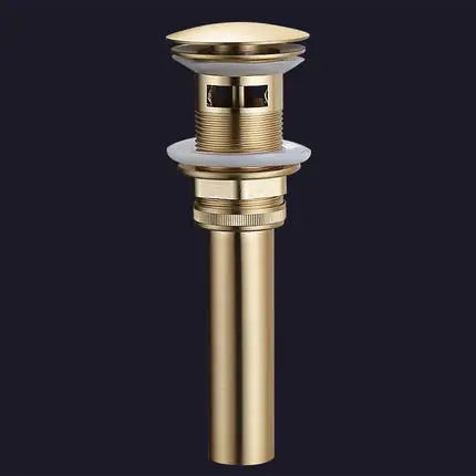 DecorBites™ Brushed Gold Brass Widespread Bathroom Faucet 2 Handle Basin Tap
