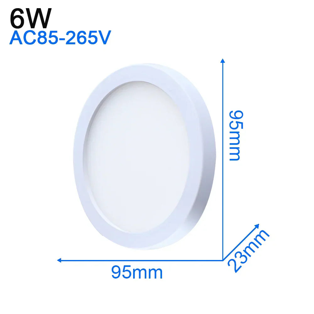 DecorBites™ LED Ceiling Light: Modern Ultra-thin Panel, 6-48W, Surface Mounted for Living Room