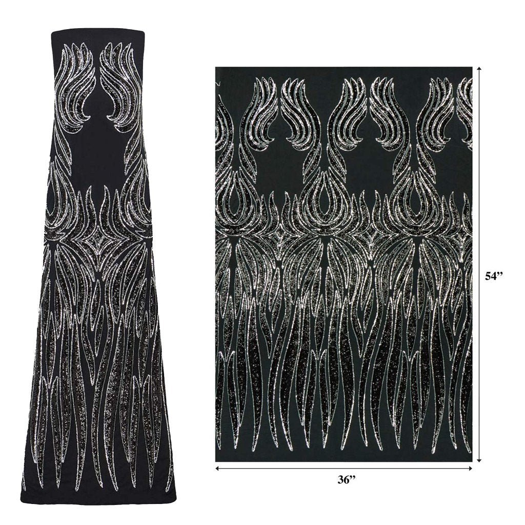 Icarus Stretch Mesh Sequin Fabric | Blue Moon Fabrics