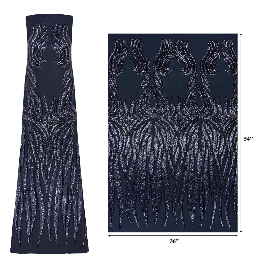 Icarus Stretch Mesh Sequin Fabric | Blue Moon Fabrics