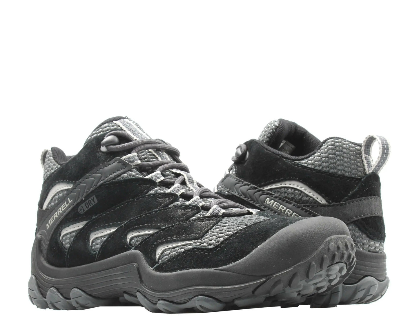 Merrell Cham 7 Limit Mid Waterproof Women Hiking Boots Black/Grey