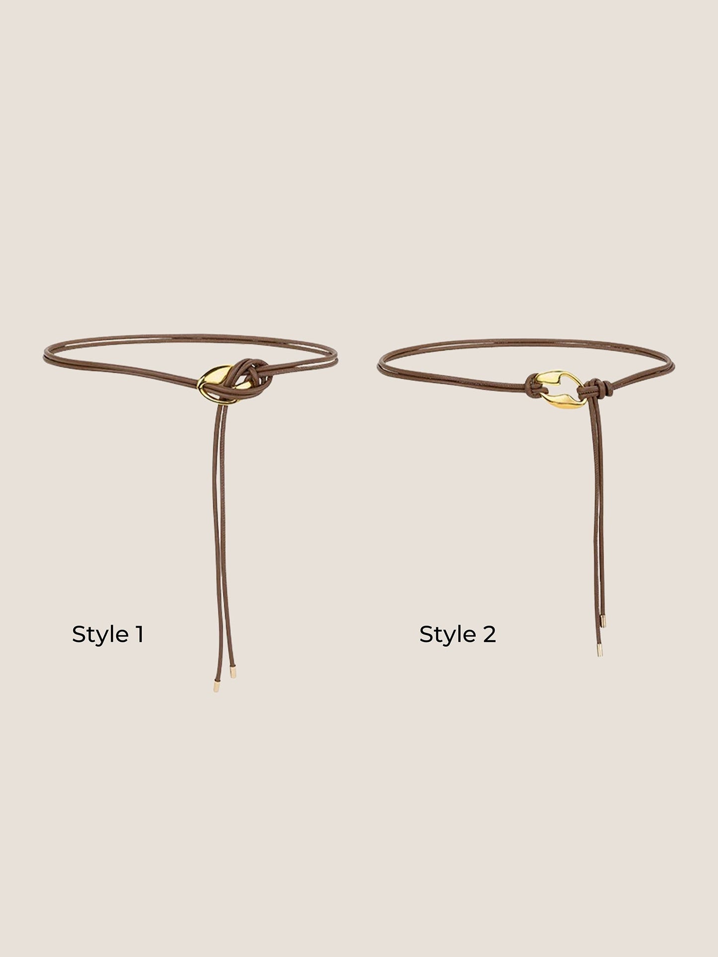 Recycled Leather Belt Versatile Styling Waist Accessory AURELIA
