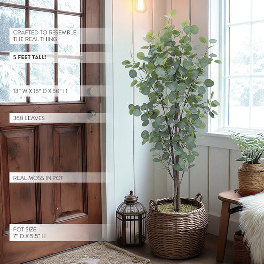Tall Lifelike Potted Tree