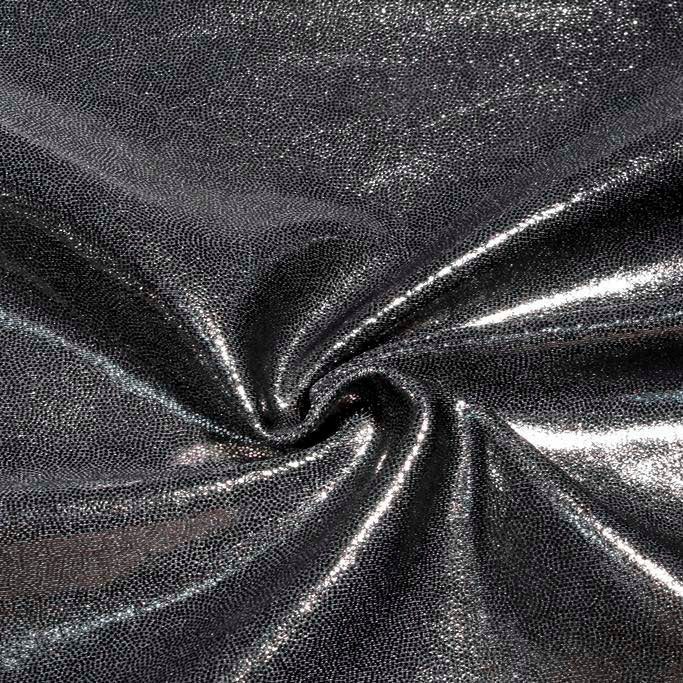 Mystique Foiled Spandex Fabric | Blue Moon Fabrics