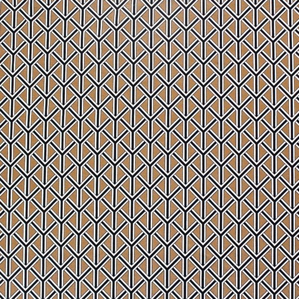 Black and Gold Weave Printed Spandex | Blue Moon Fabrics