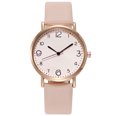 Korean-style, stylish, simple leather strap watches.