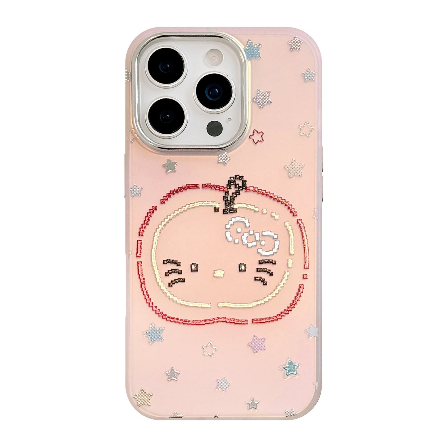 Gilt color stars for iphone15 mobile phone case 17Promax laser red apple 13 personality 14 cartoon 16