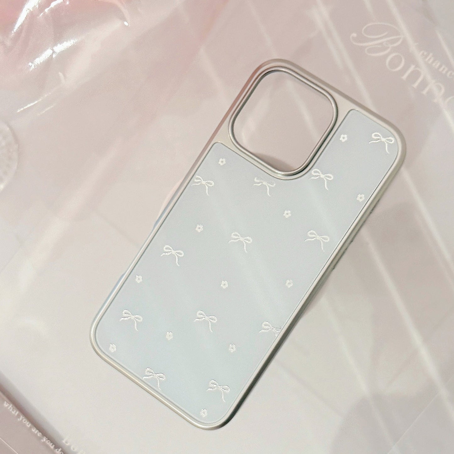Gilt applicable to Apple 16Pro Max mobile phone case iphone17 electroplated bow 14 small fresh Huawei P70