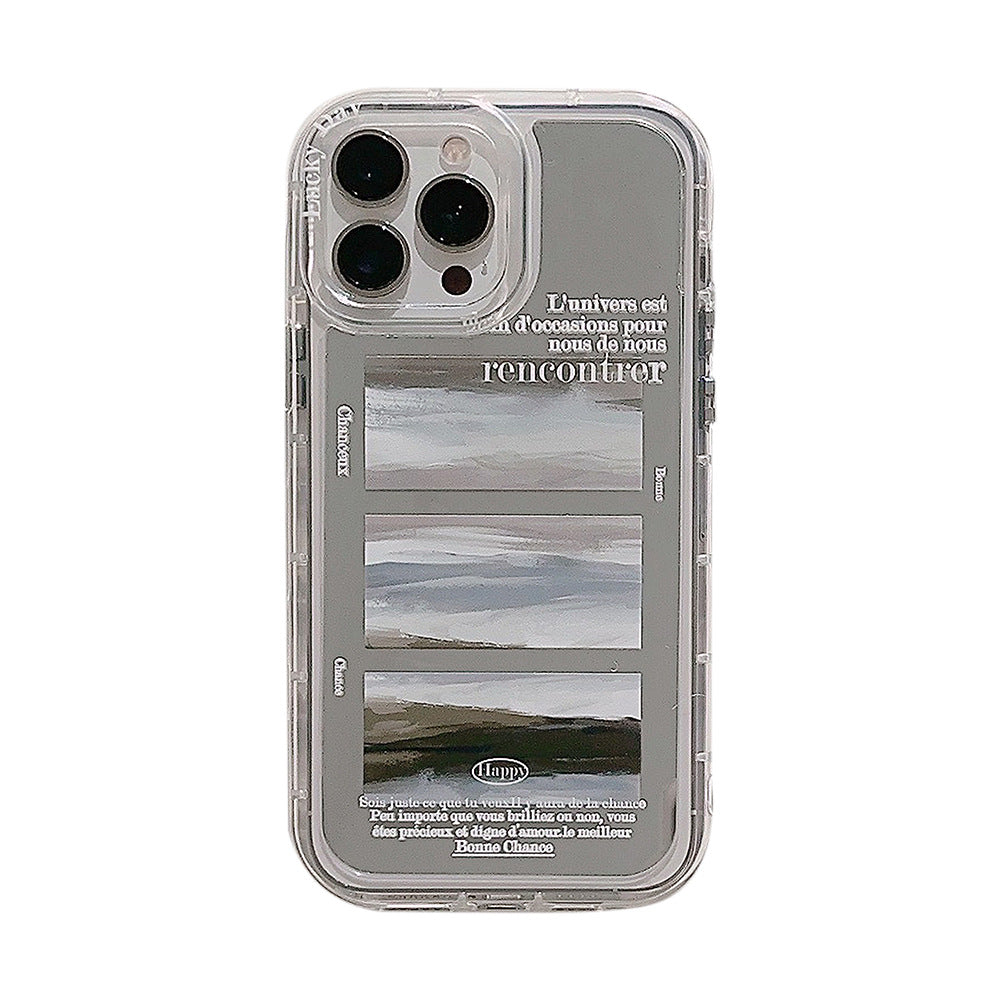 ins oil painting cloud sea for 16Pro Max Apple 17 mobile phone case iPhone literary style 13 mirror 11 advanced