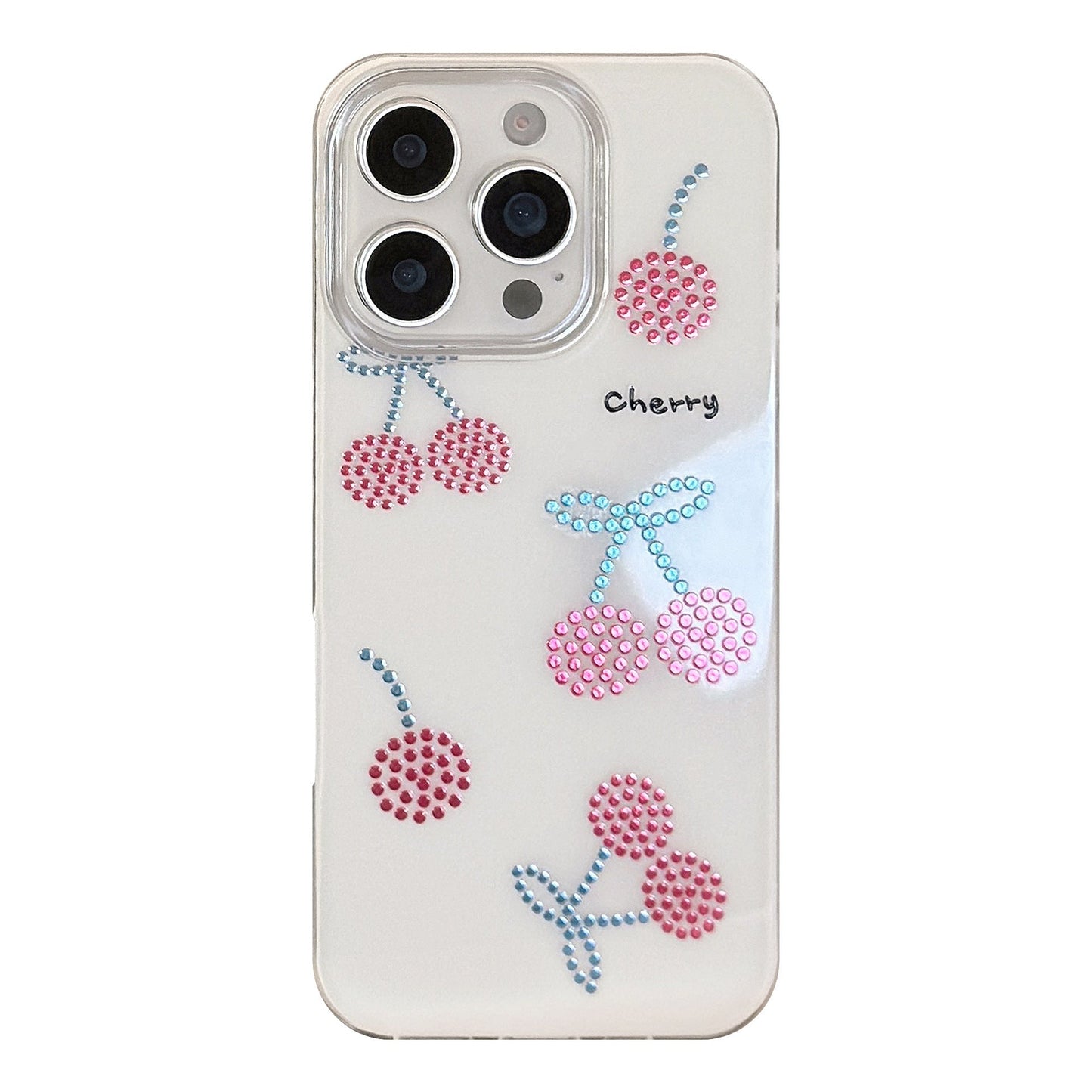 Gilt Ruby Cherry Mobile Phone Case Suitable for 16 Apple 17Promax Premium iPhone13 Hard 12 Generation 14