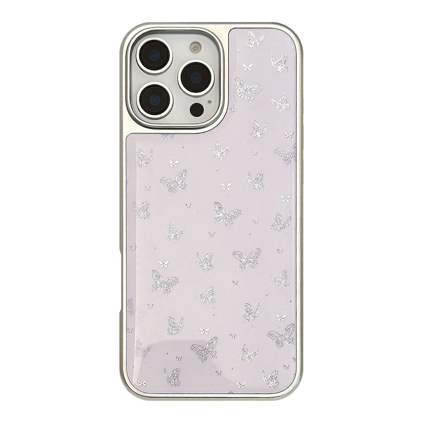 Gilt ins purple butterfly is suitable for Apple 15pro max mobile phone case iphone16 Epoxy 17 electroplating 14 Huawei